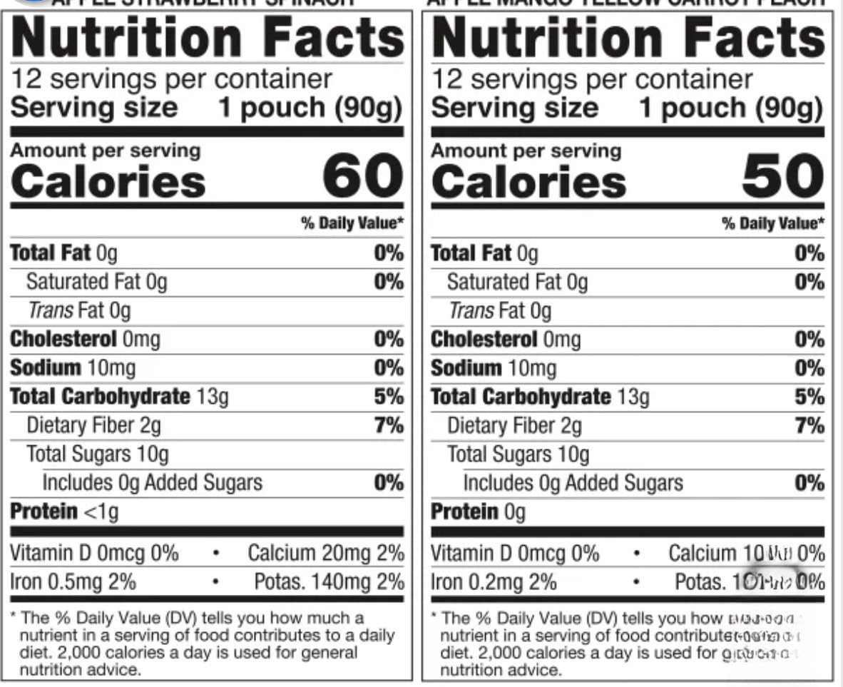 Organic Fruit & Vegetable Pouches – 24-Count Variety Pack, Kirkland Quality – No Sugar Added, Gluten-Free, USDA Organic