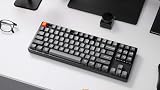 Keychron K8 Max Clavier mécanique sans Fil, 2,4 GHz/Bluetooth/USB-C, LED Blanche, QMK/Via, Macros programmables, PBT Keycaps, pour Mac Windows, Super Red Switch - 5