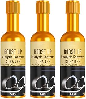3 PCS Catalytic Converter Cleaner Auto Parts Engine, 120 ml Exhaust System Pipe Carbon Removal Cleaner Treatment Additive Oil, Fuel System Treatment Oil for Gas and Diesel Car