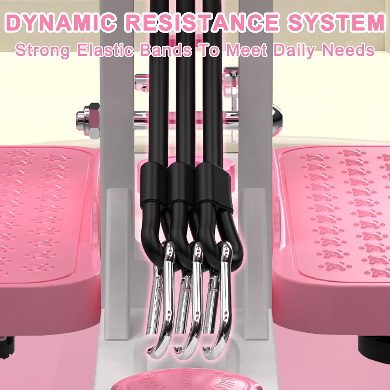 Macchina per Squat Profondi da Usare A Casa, per Donne, Allenatore di Glutei E Gambe con Bande Elastiche, Attrezzo per Allenamento del Core per Addominali E Parte Inferiore del Corpo. Pink