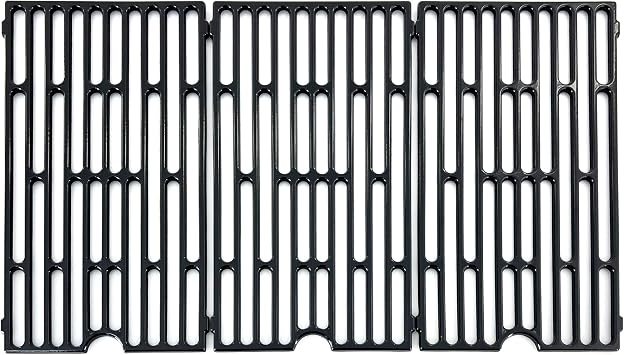 Parts DC105 3-pack Cast Iron Cooking grid Replacement for Vermont Castings, Chargriller, Jenn Air JA460, JA461, JA461P, JA480, JA580, JA-460 Gas Grills, 16 7/16" x 9 1/16" each grates