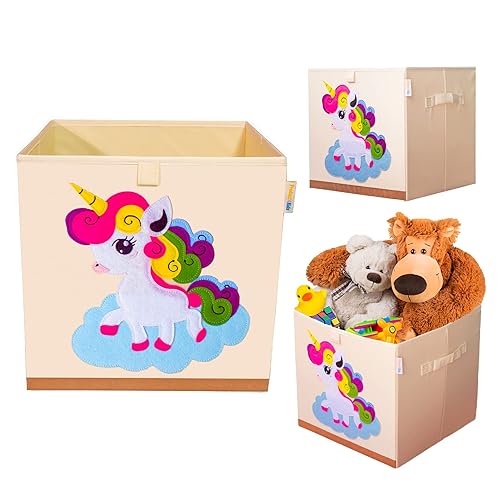 Organizadores y almacenamiento de juguetes lavables, organizador de caja de juguetes de lona plegable para niños para dormitorio infantil o sala de