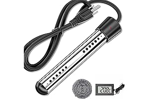 1500W Immersion Water Heater with Submersible Heating Element for Rapid Heating