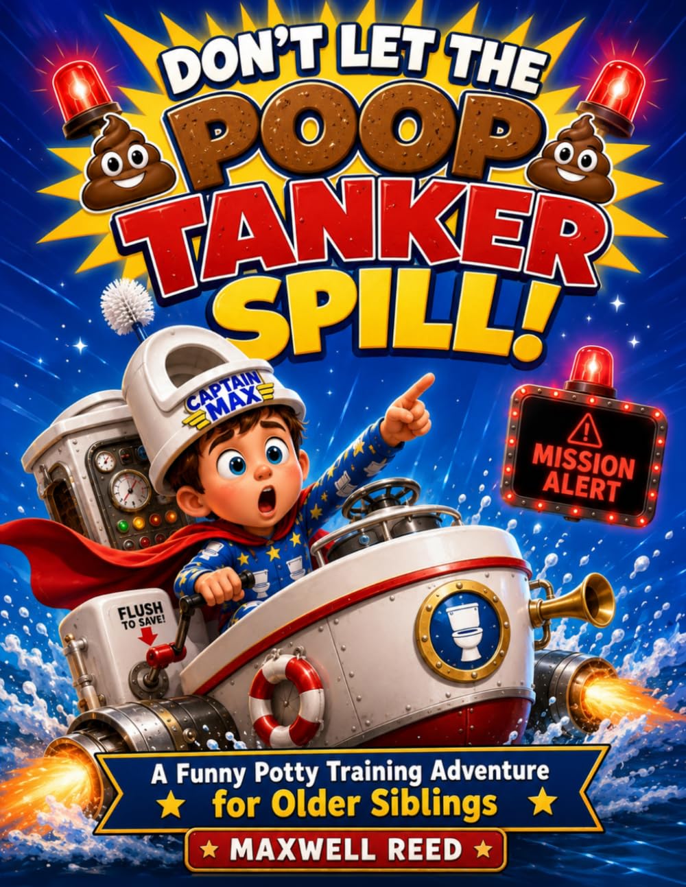DON’T LET THE POOP TANKER SPILL!: A Funny Potty Training Adventure for Older Siblings