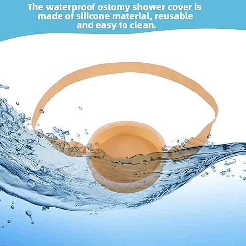 Miniatura 6 de Cubierta de ducha de ostomía, estoma ostomía, impermeable, para ostomía, colostomía, ileostomía, protector de heridas de ducha, suministros de