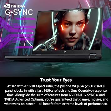 Acer Predator Helios 16 Gaming Laptop | 13th Gen Intel Core i7-13700HX | NVIDIA GeForce RTX 4060 | 16 2560 x 1600 165Hz G-SYNC Display | 16GB DDR5 | 1TB Gen 4 SSD | Killer Wi-Fi 6E | PH16-71-74UU