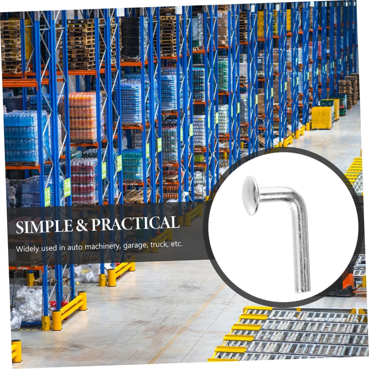 70pcs Heavy Duty Pallet Rack Drop Galvanized Safety for Racking Systems Easy Installation Replacement Enhanced Stability Safety