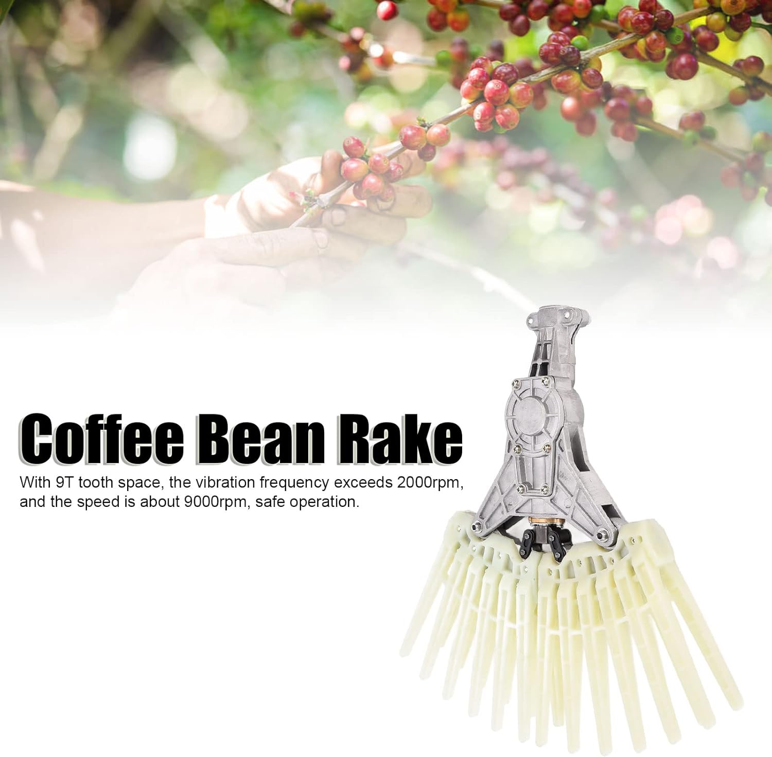 Coffee Bean Rake, 9000rpm Olive Harvesting Machine Head for Harvesting Coffee Beans Cocoa and Olives