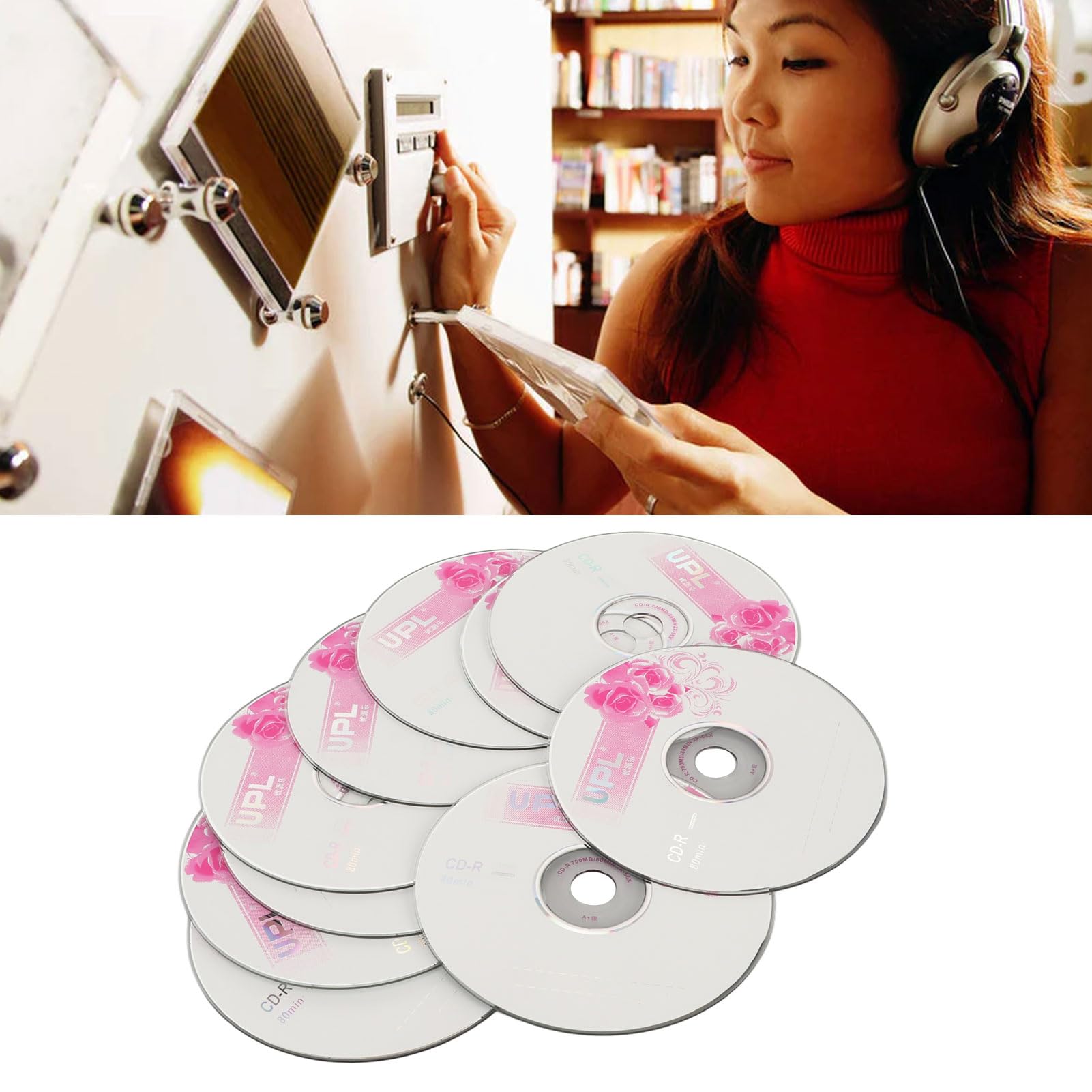 CD-R Disque Vierge 52X 730 Mo 50PCS Enregistrable pour Voiture