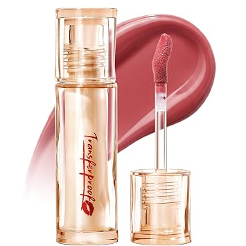 FOCALLURE Plumping Lip Gloss - 16H Long-Lasting & No Transfer, PK03