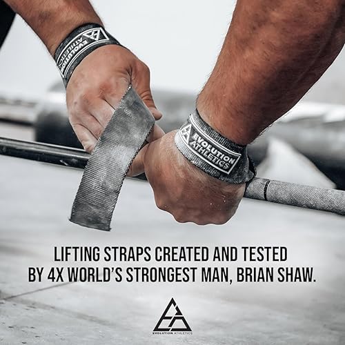 Miniatura 3 de Evolution Athletics - Envolturas y correas para levantamiento de pesas, levantamiento de potencia, entrenamiento de fuerza