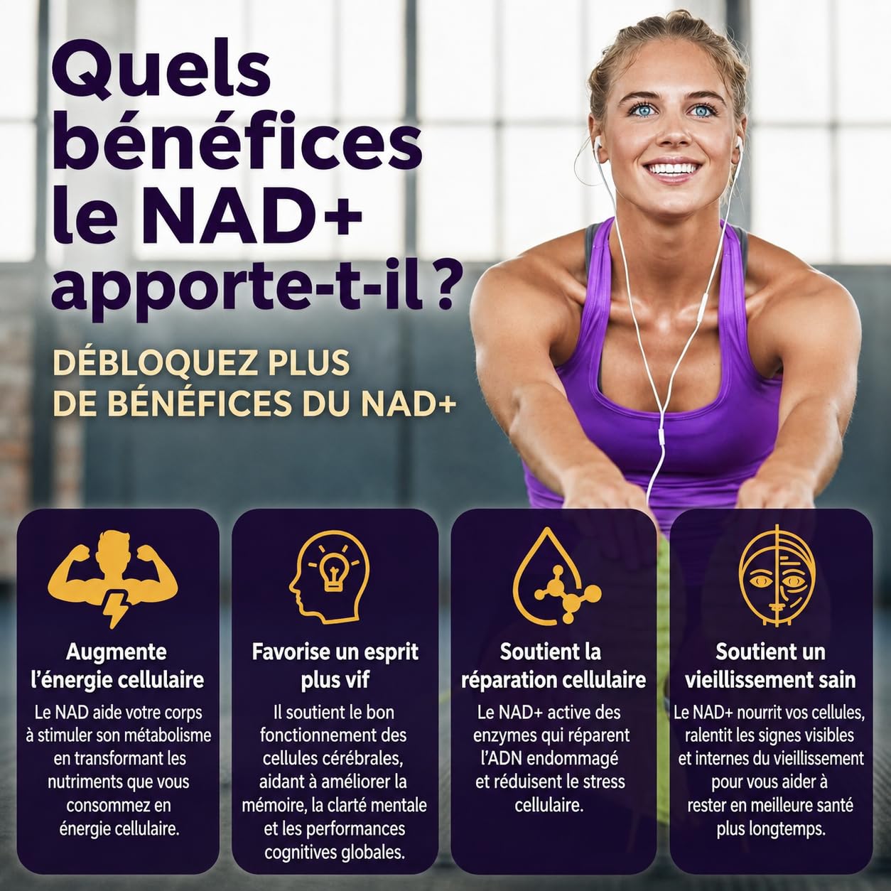 NAD+ Resvératrol Complex 996mg - 30 jours - Supplément avec Technologie Liposomale et Phospholipides - NR comme Alternative NMN - Soutien Métabolisme Energétique avec