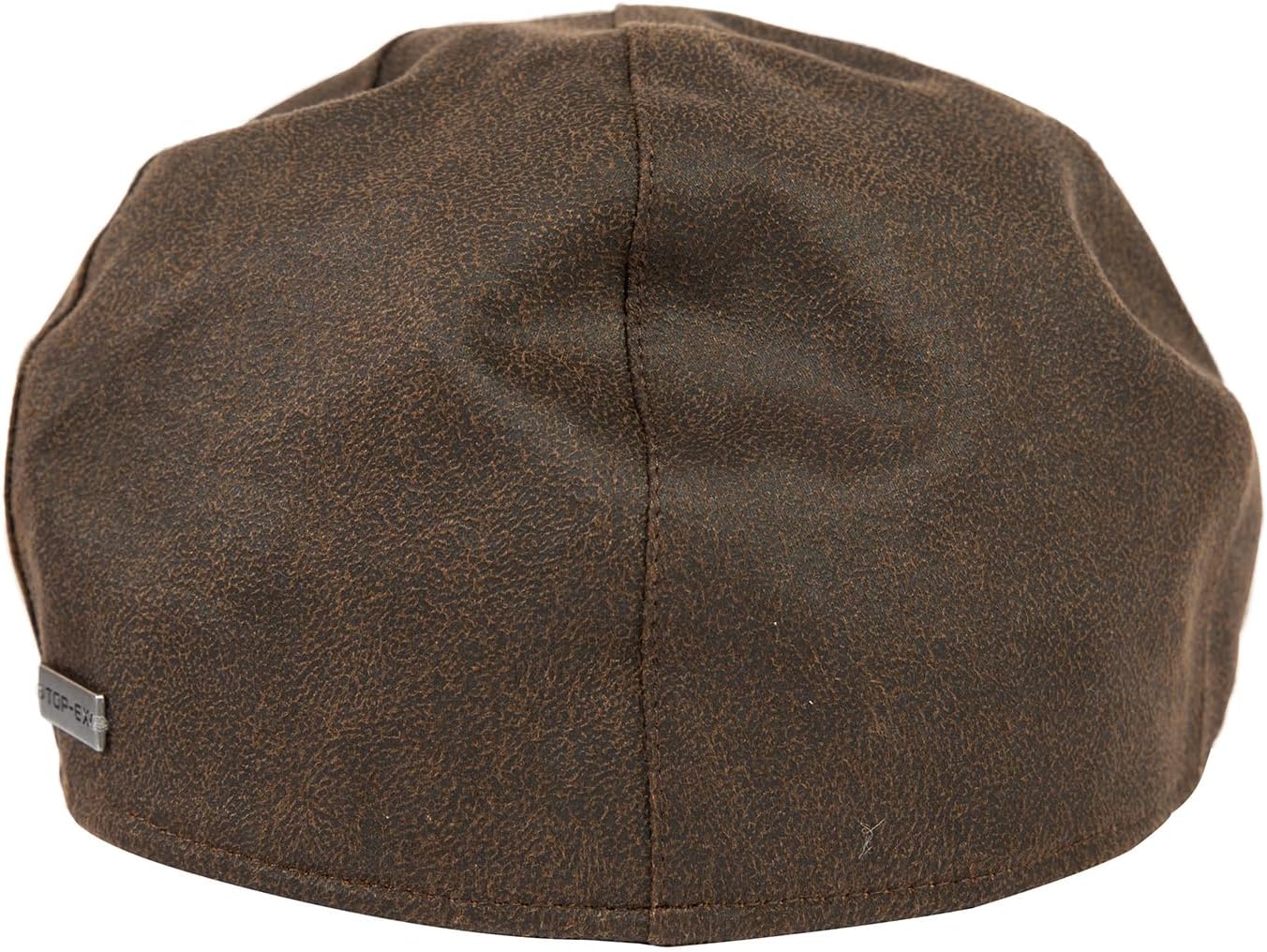 TOP-EX XL/XXL Faux Leather Waterproof Flat Cap for Men – Vintage Gatsby Irish Driving Hat, Winter Golf Newsboy Style - Image 7