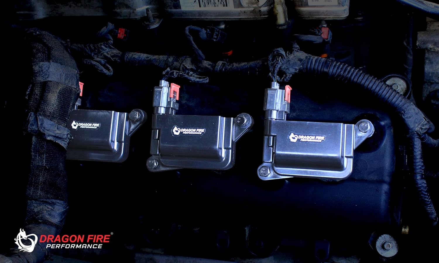 AIP Electronics Dragon FIRE Performance Ignition Coils & Iridium Spark Plugs Compatible with 08-19 Dodge Jeep Chrysler Ram 5.7 5.9 6.1 6.4 V8 56029129AB UF504 LZFR5CI-11 92145 OEM Fit Kit-1565