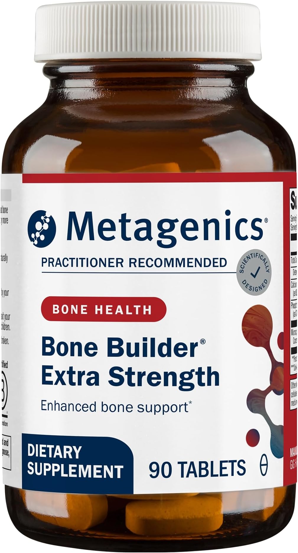Bone Builder Extra Strength, 90 Tablets | Microcrystalline Hydroxyapatite Concentrate (MCHC) with Calcium and Phosphorus, Supports Bone Density and Strength, Non-GMO
