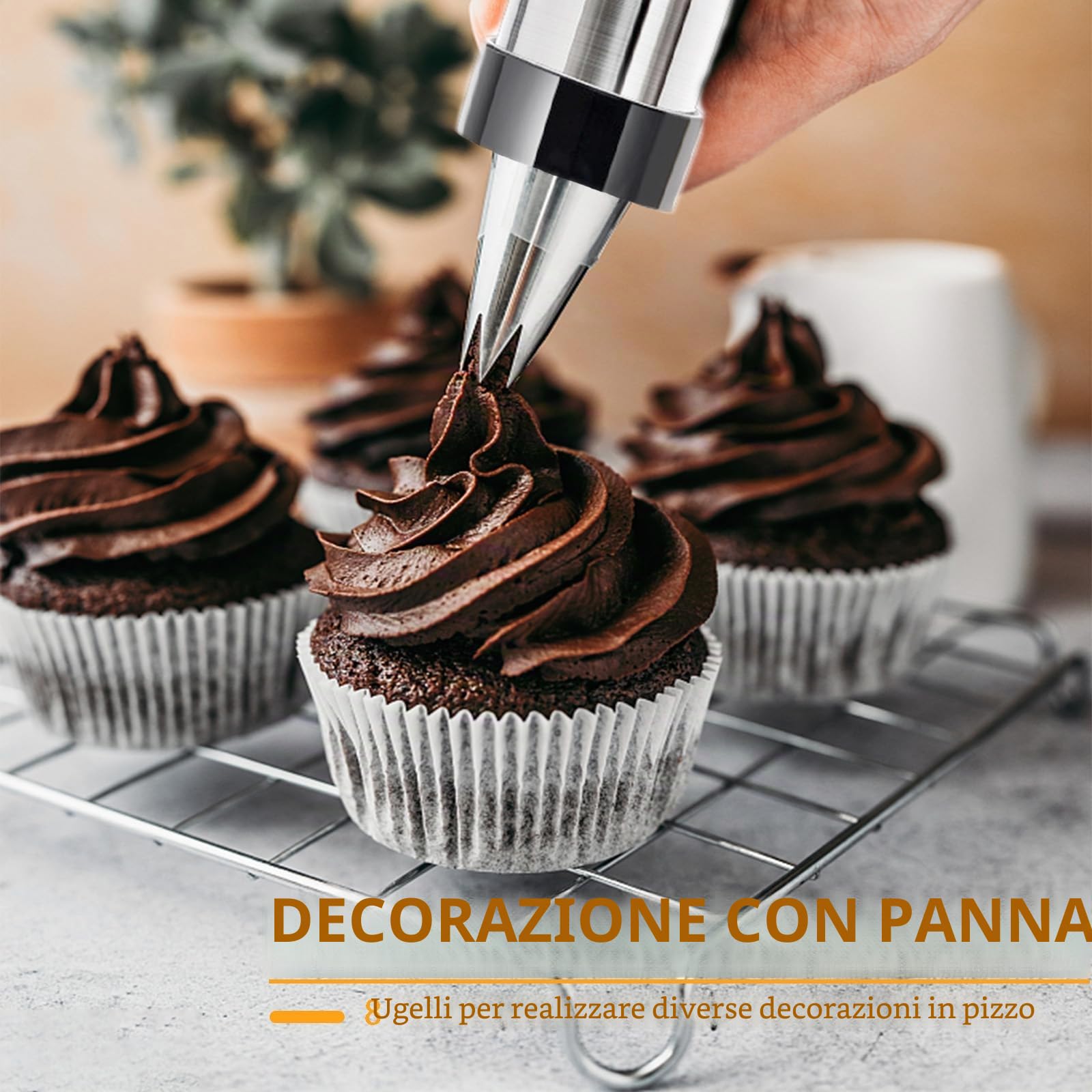 Pressa per Biscotti, Pistola per Dolci In Acciaio Inox Spara Biscotti Professionali con 16 Sagome, 8 Beccucci, Sacchetto in TPU e Spazzola per la Pulizia Pressa per Biscotti per Torte
