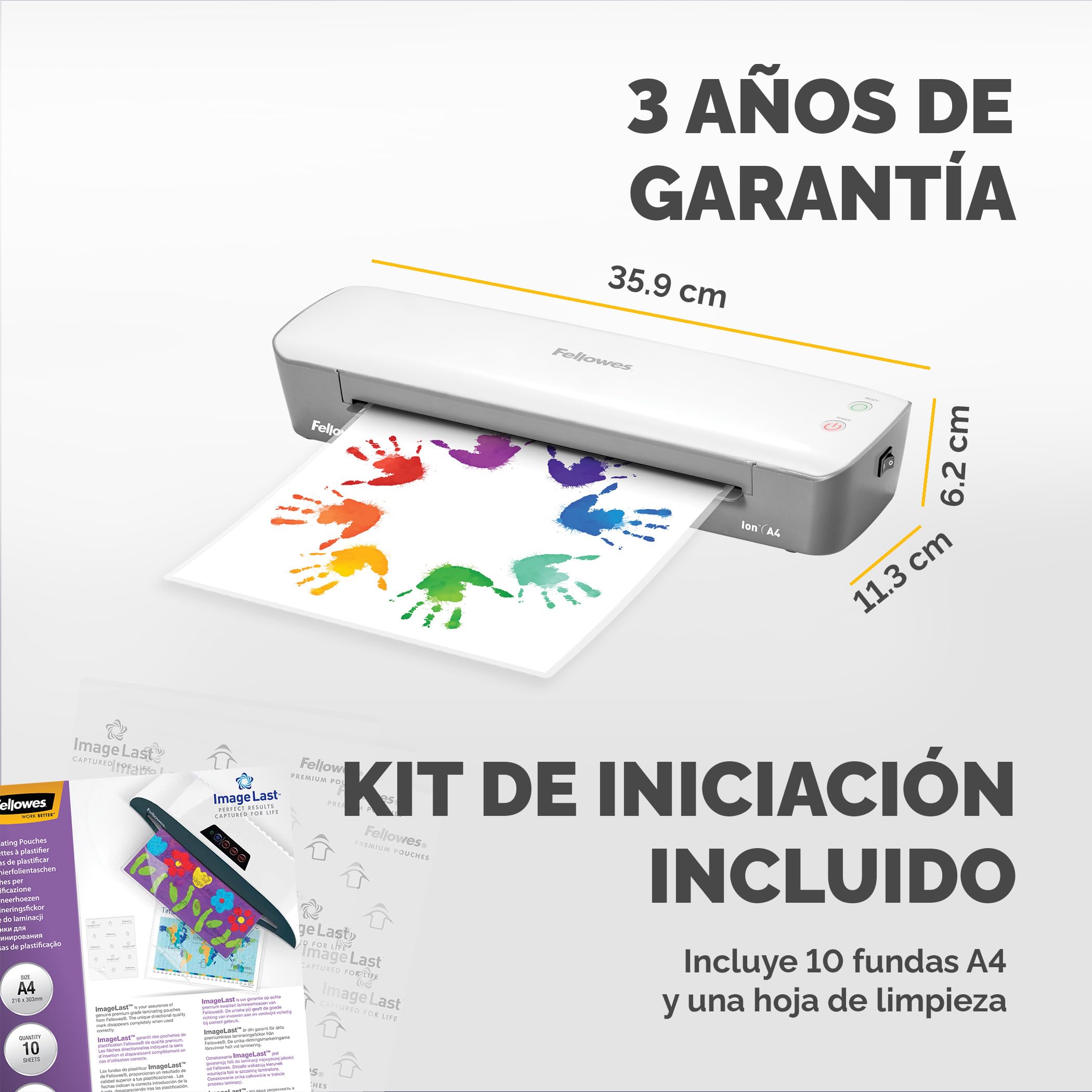 Fellowes Plastificadora A4 Apagado Automático 80-125 micras Blanco