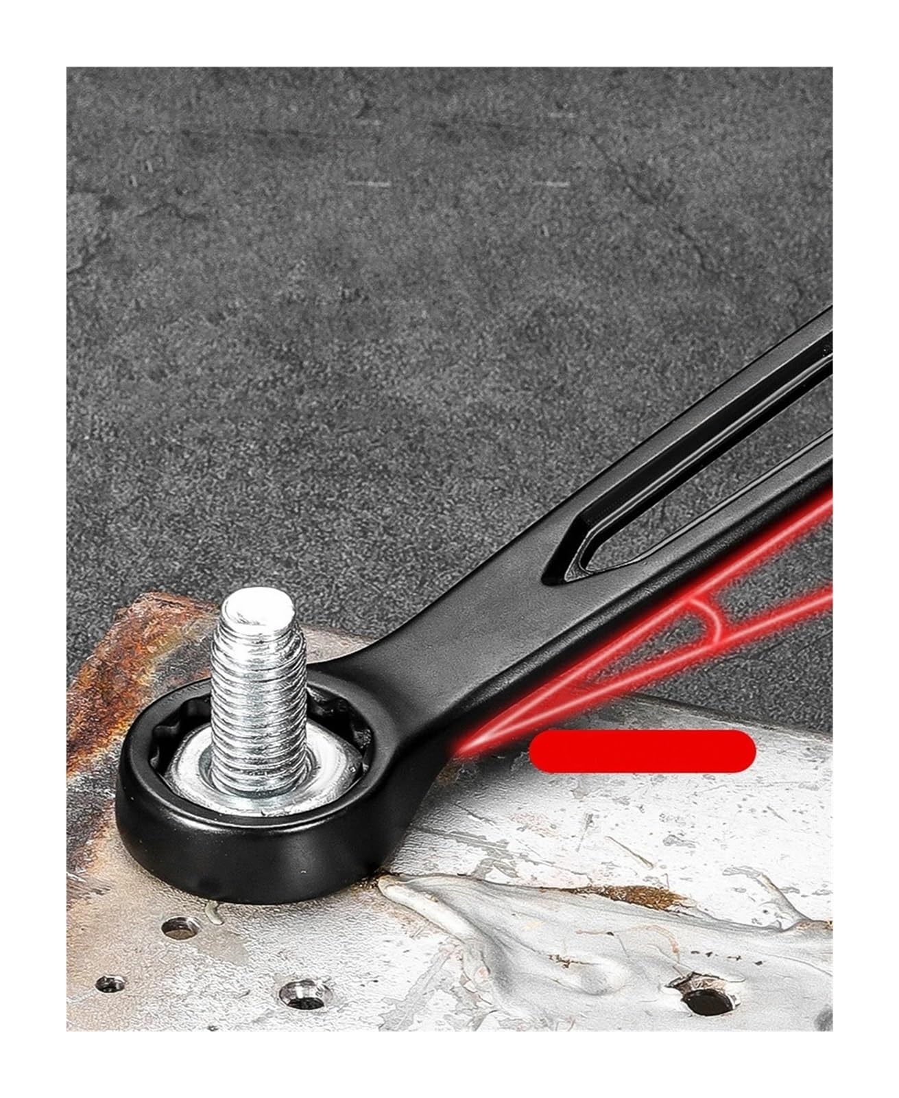 Genérico Llave combinada de trinquete de doble uso de 6-24 mm | Diseño de extremo de anillo y doble apertura, amplio rango de 6 a 24 mm, for apretar y retirar tuercas