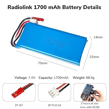 M*a様 Radiolink RC8X　　バッテリー付き M*a様 Radiolink RC8X バッテリー付き - メルカリ