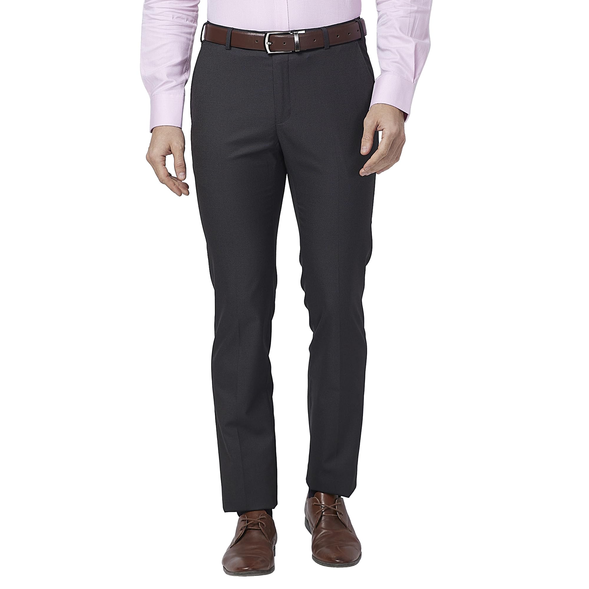 raymond Men's Slim Fit Self Design Trouser-picture-13