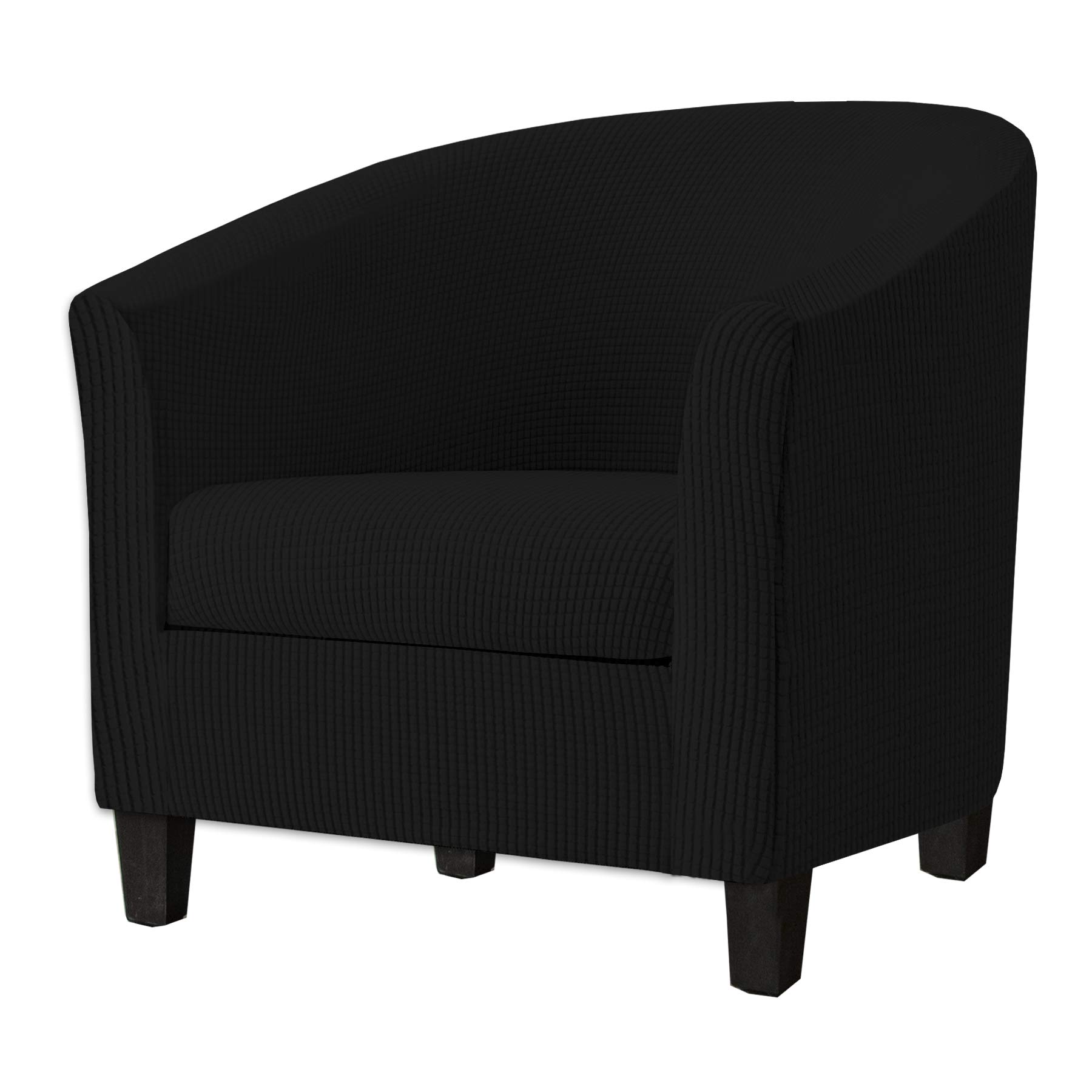 SHILV. HOME 2 Piece Tub Chair Covers with Cushion Cover, Stretch Jacquard Furniture Cover,Armchair Protector Slipcover Removable Machine Washable (