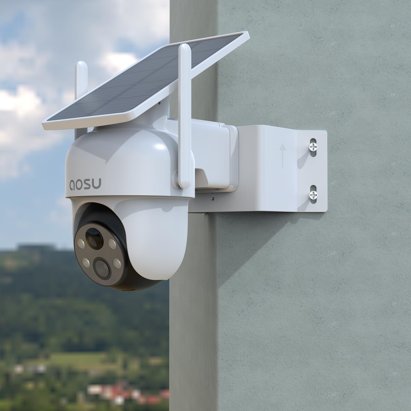 TIUIHU Corner Mount with Camera Rain Cover for AOSU 2K/3MP WiFi Security Camera Outdoor Wireless (C9C2CA11)(C9C3CA11) - Image 3