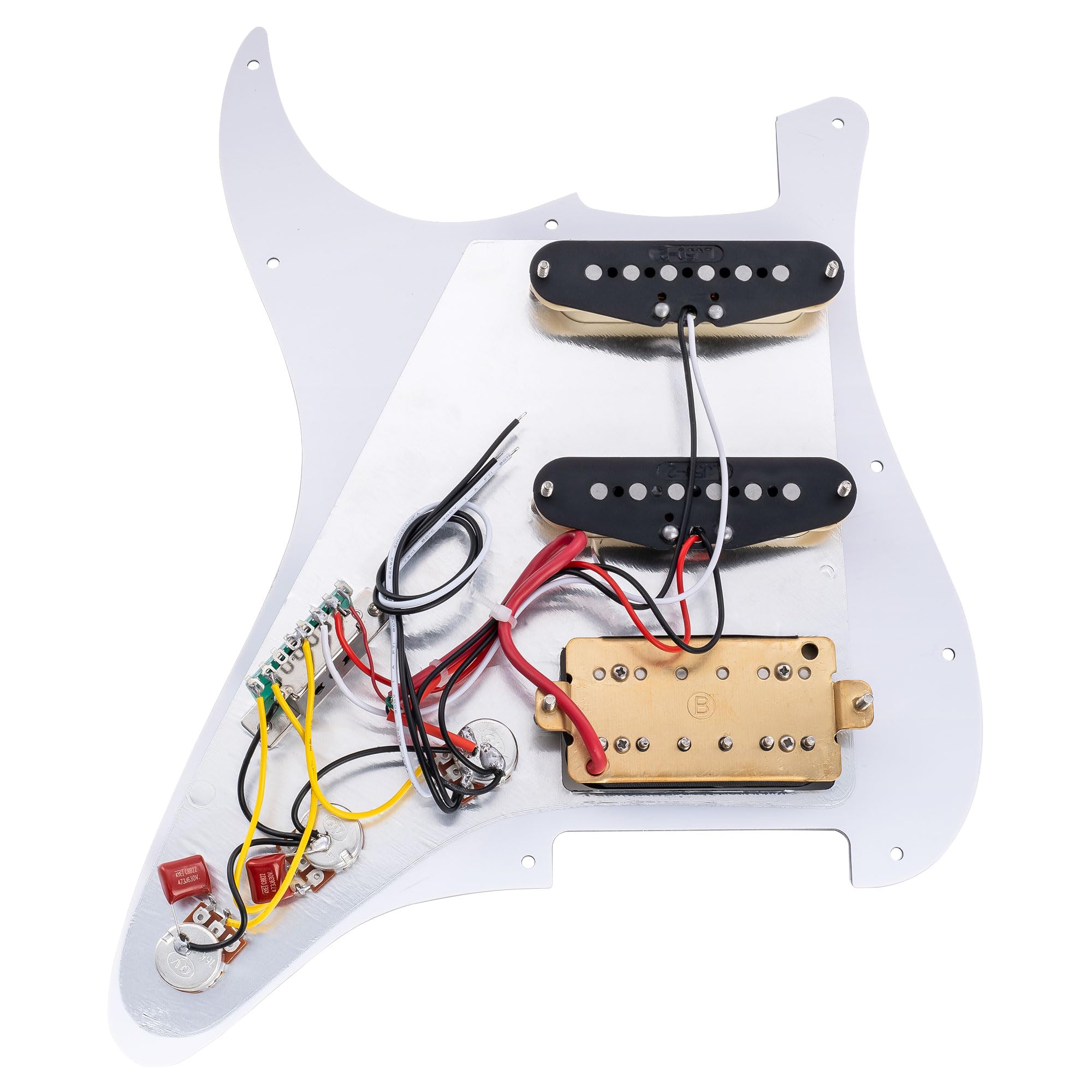 Musiclily Basic ST-HSS Loaded Pickguard Uzbrojona Maskownica Tortoise Shell
