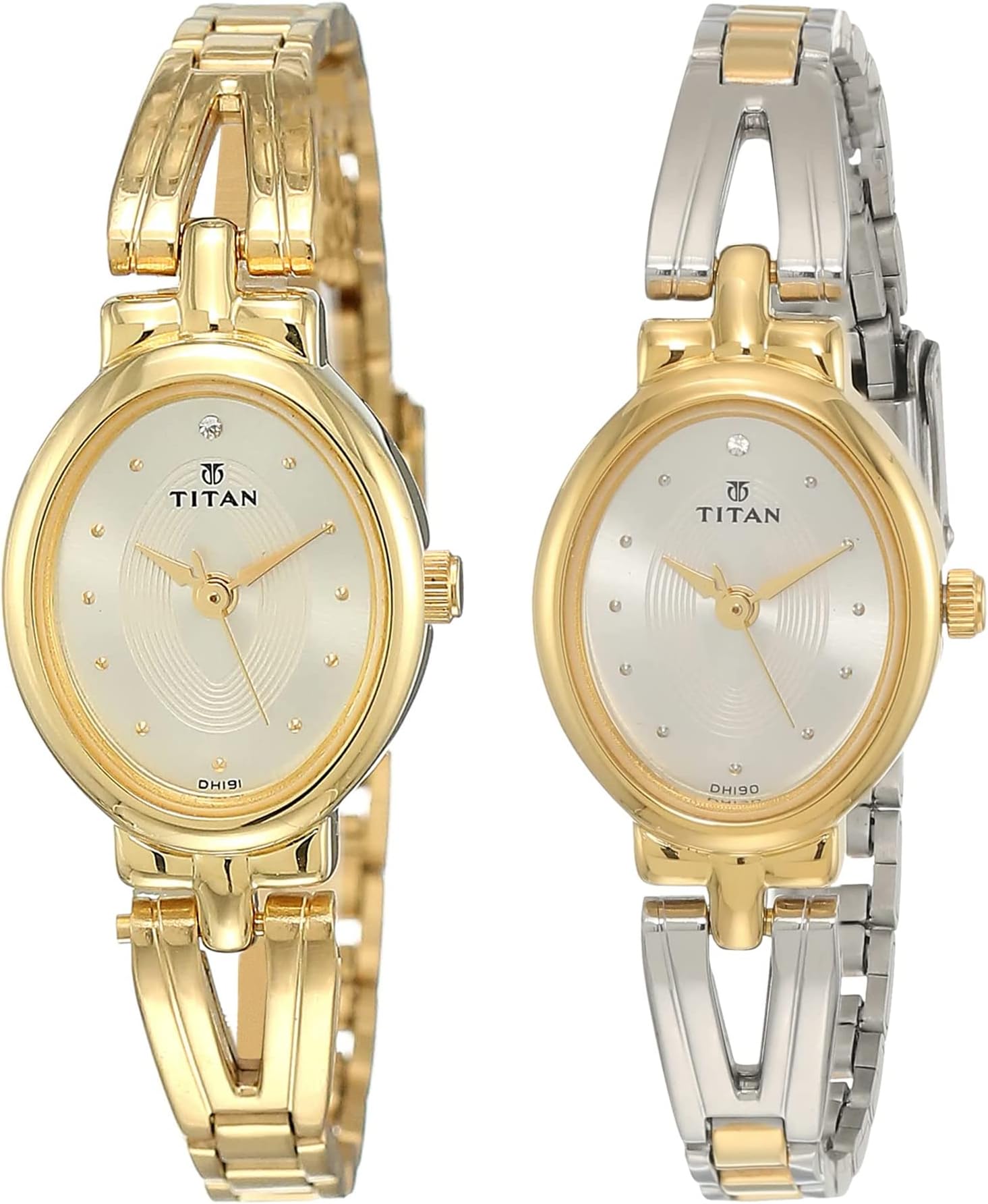 Titan Women Metal Karishma Revive Analog Champagne Dial Watch-Nl2594Ym01 Karishma Revive Analog Silver Dial Watch-Nl2594Bm01, Band Color-Assorted