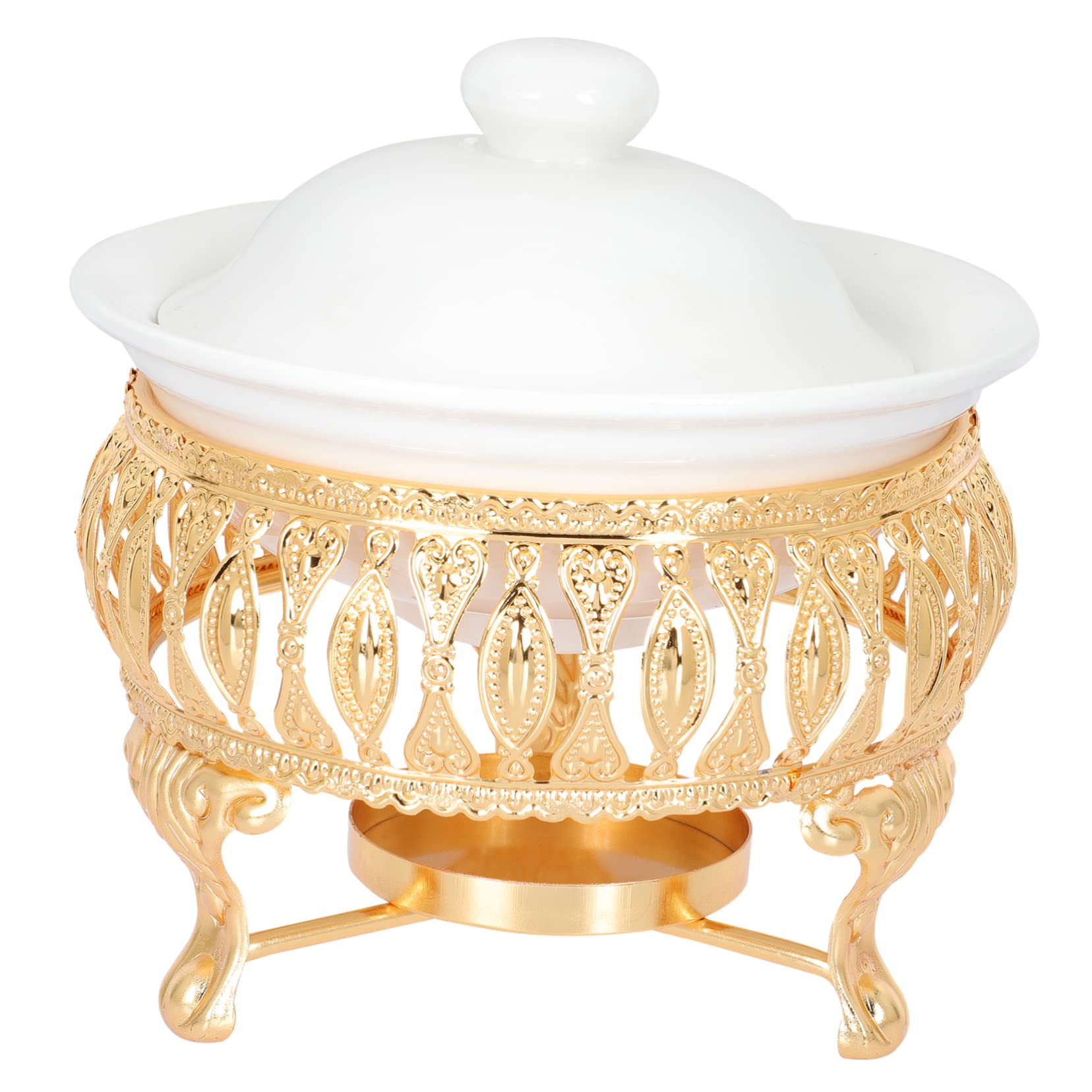 Luxshiny European Style Teapot Warmer Candle Stand Tea Heater Base Tea Rack Holder