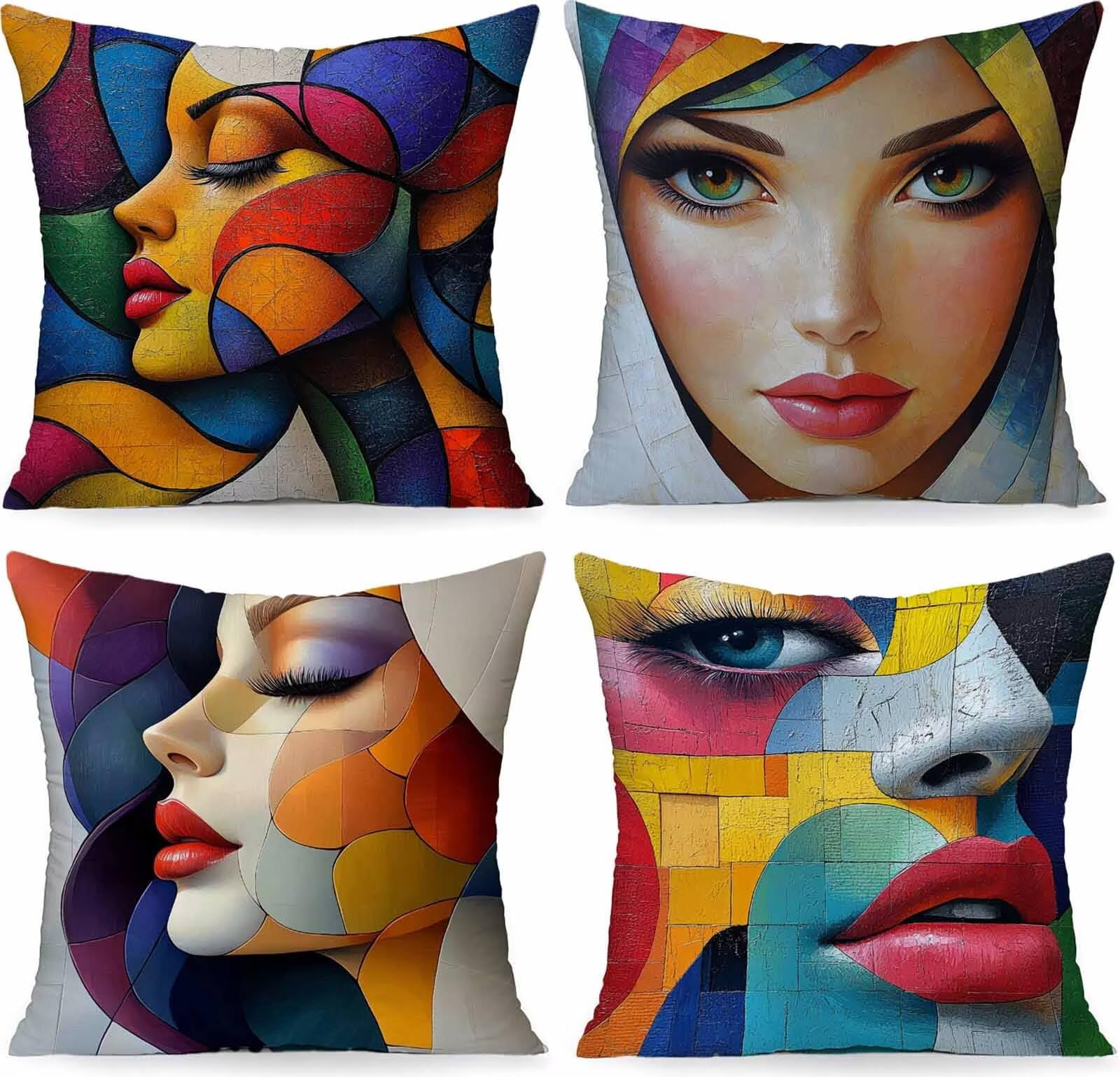 Housse coussin 50x50cm jaune pour décoration salon et terrasse de maison d'été