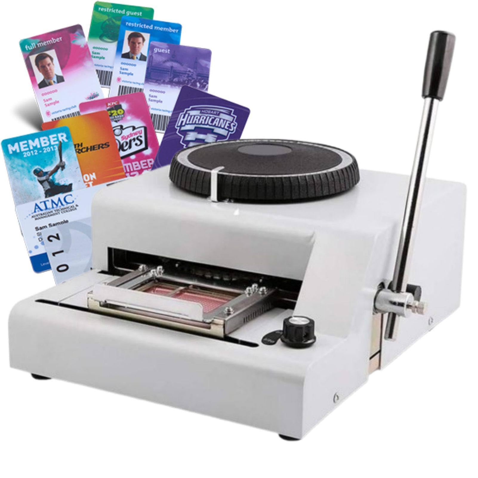 MhWrughts Metal Stamping Machine for Dog Tags, Manual Code Printer with 72 Character Selection Plate, Stainless Steel Embossing Machine for Pet Tags and Nameplates
