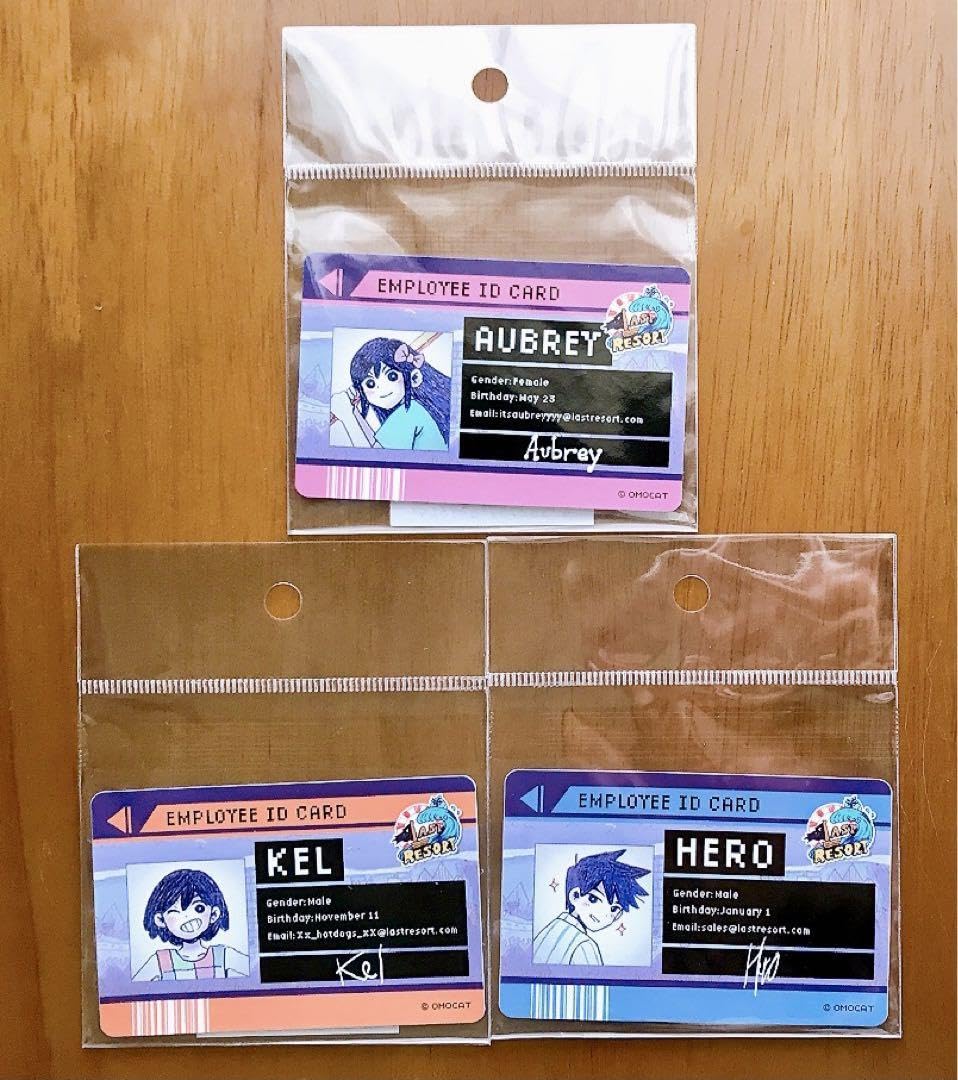 OMORI 社員証カードステッカー AUBREY KEL オーブリー ケル OMORI 社員証カードステッカー AUBREY KEL オーブリー ケル