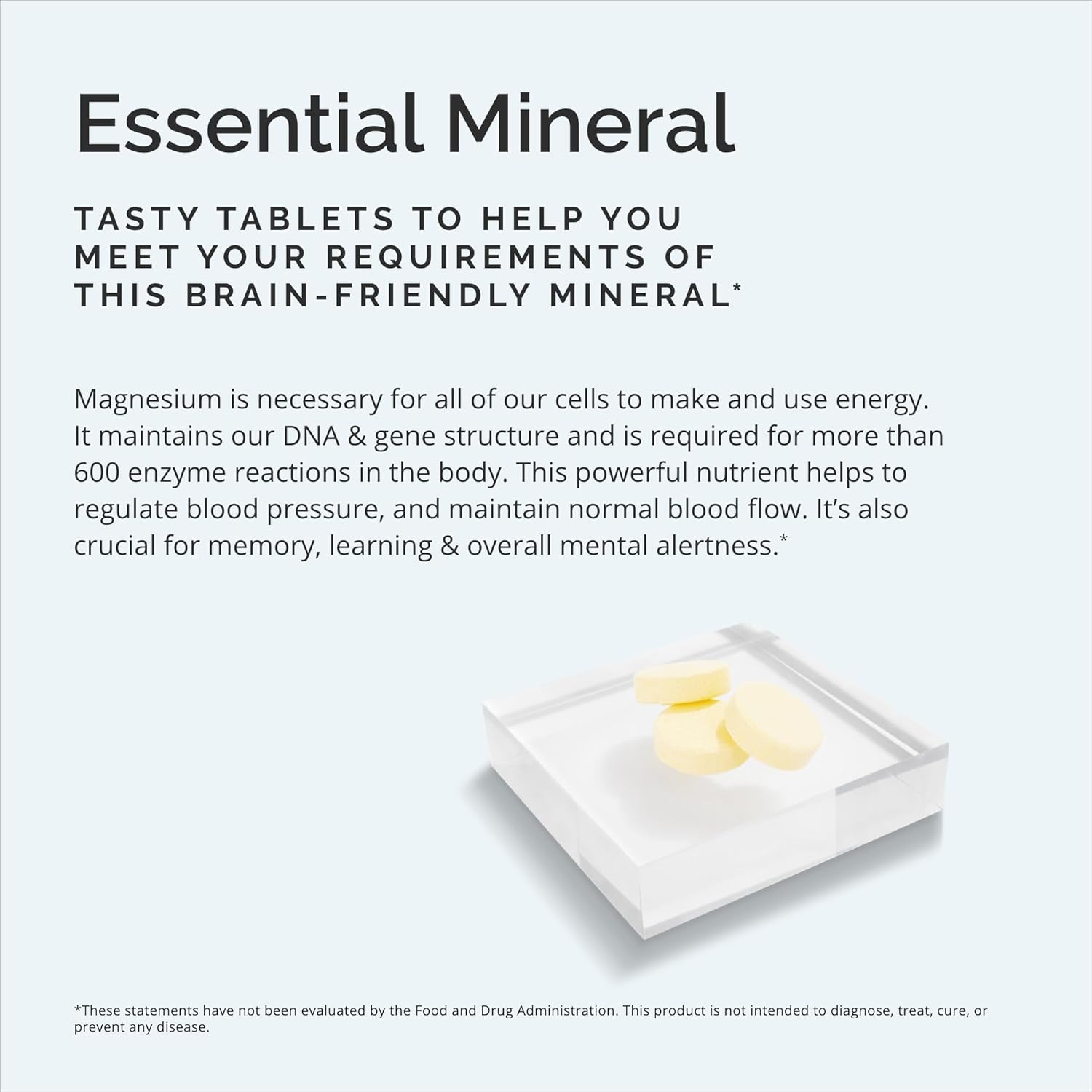 BRAINMD Dr Amen Magnesium Chewables, Citrus - 60 Chewable Tablets, Pack of 2 - Essential Mineral for Optimal Cell Function - Gluten Free - 120 Total Servings