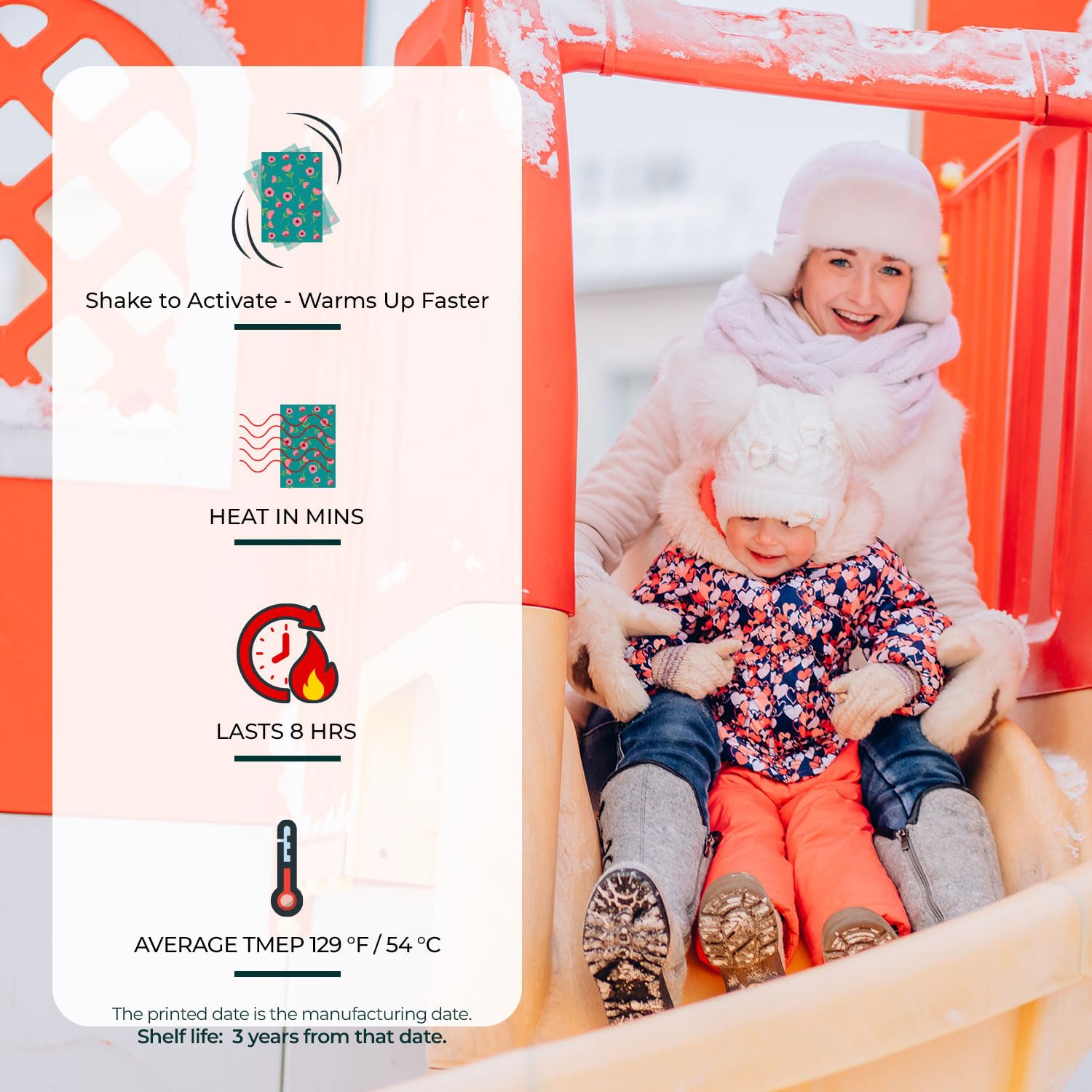 Poporang Mini Hands Hot Pack Hot Disposable Bulk Hasta 8 horas de calor