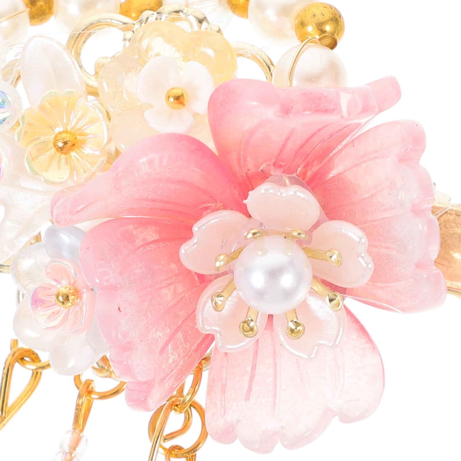 Beavorty Hanfu Hair Accessories 1 Pair Chinese Flower Hair Clips with Tassel Barrette for Women Traditional Styling Accessory 3.78X2.36X0.59In - Image 4