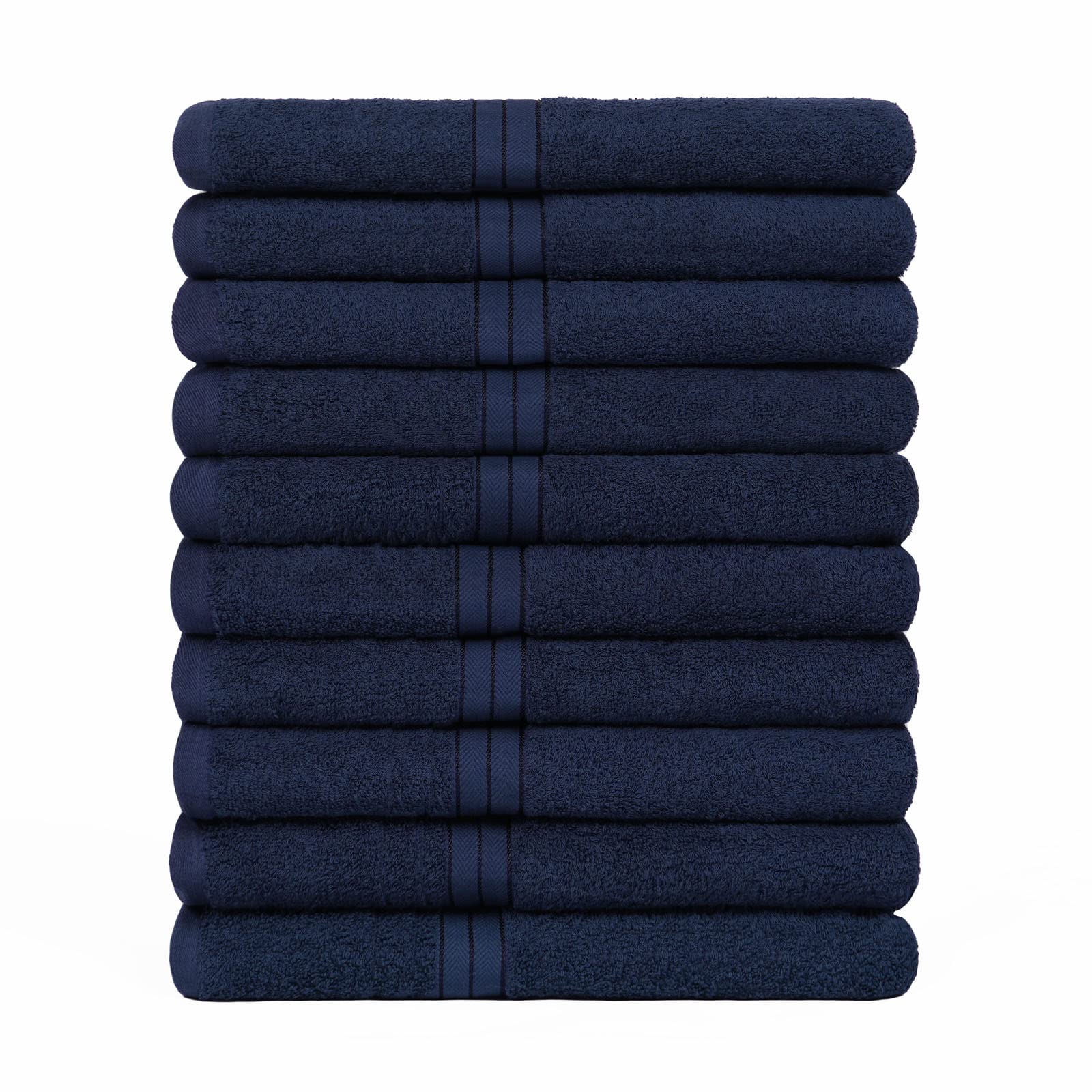 OHS 10 Pack Of 100% Cotton Bathroom Hand Towel from B&Q