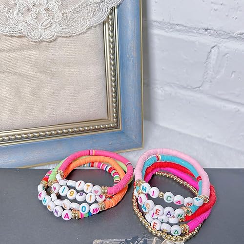 Miniatura 5 de 9 pulseras de mercancía cantante de la amistad, regalo de joyería para amantes de la música, fanáticos de la música-A, Acrílico, No es una piedra