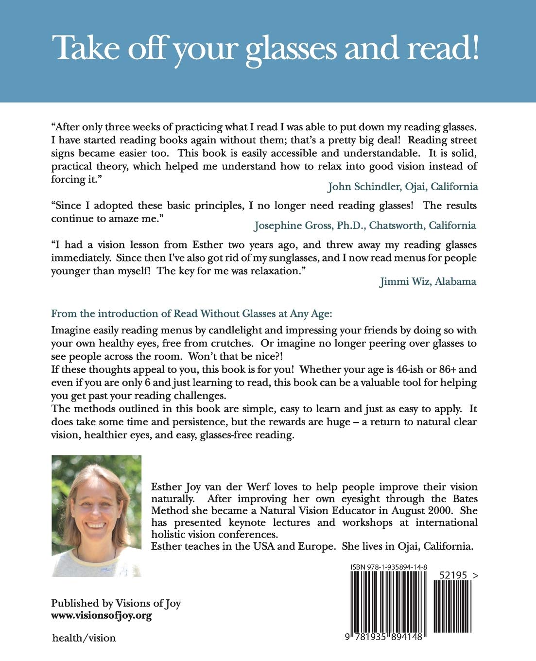 Read Without Glasses at Any Age: The Natural Method to Near Vision Clarity