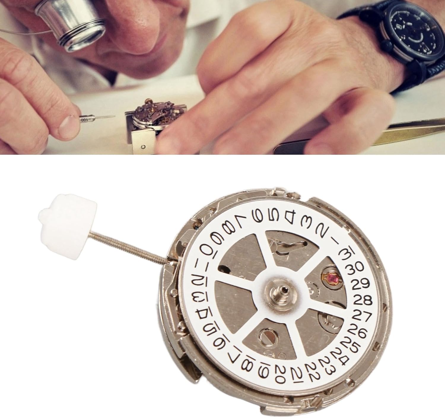 Joyzan Watch Movement, 2813 Watch Wrist Mechanical Clock Hand Winding Automatic Replacement High Accuracy Part Repairing DIY Round Accessories Maintenance Men Women Professional Repairman Service