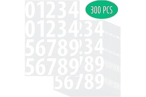Consecutive Number Labels, 300 PCS Self-Adhesive Number Stickers for Storage, Office, and Organization