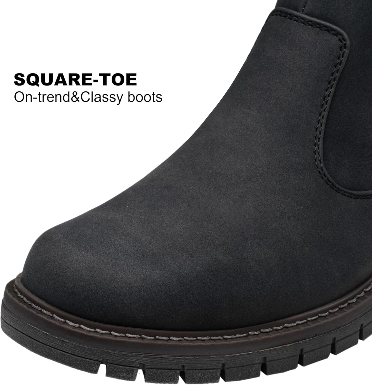 Jousen Mens Boots Retro Chelsea Boots Mens Casual Slip On Boots for Men - Image 4