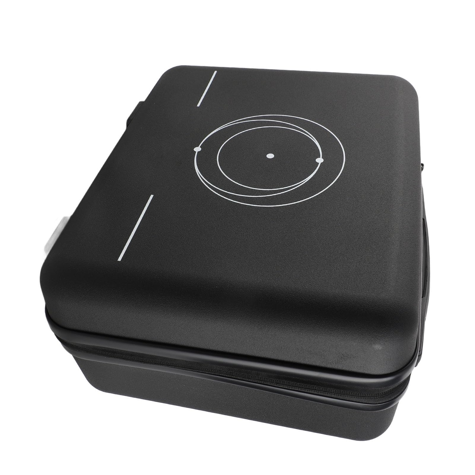 KKPLZZ Satelliten-Reisetasche, Stoßfest, Wasserabweisend, Tragbare Hartschalen-Tragetasche für Satellitenausrüstung, mit Stauraum für Adapterkabel, Halterung, Netzteil