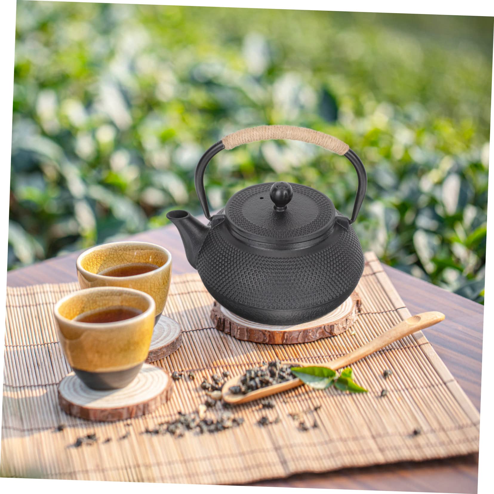 Tetera De Hierro Fundido De Diseño Japonés Retro De 800 Ml Con Asa De Metal Tetera De Escritorio Para Té