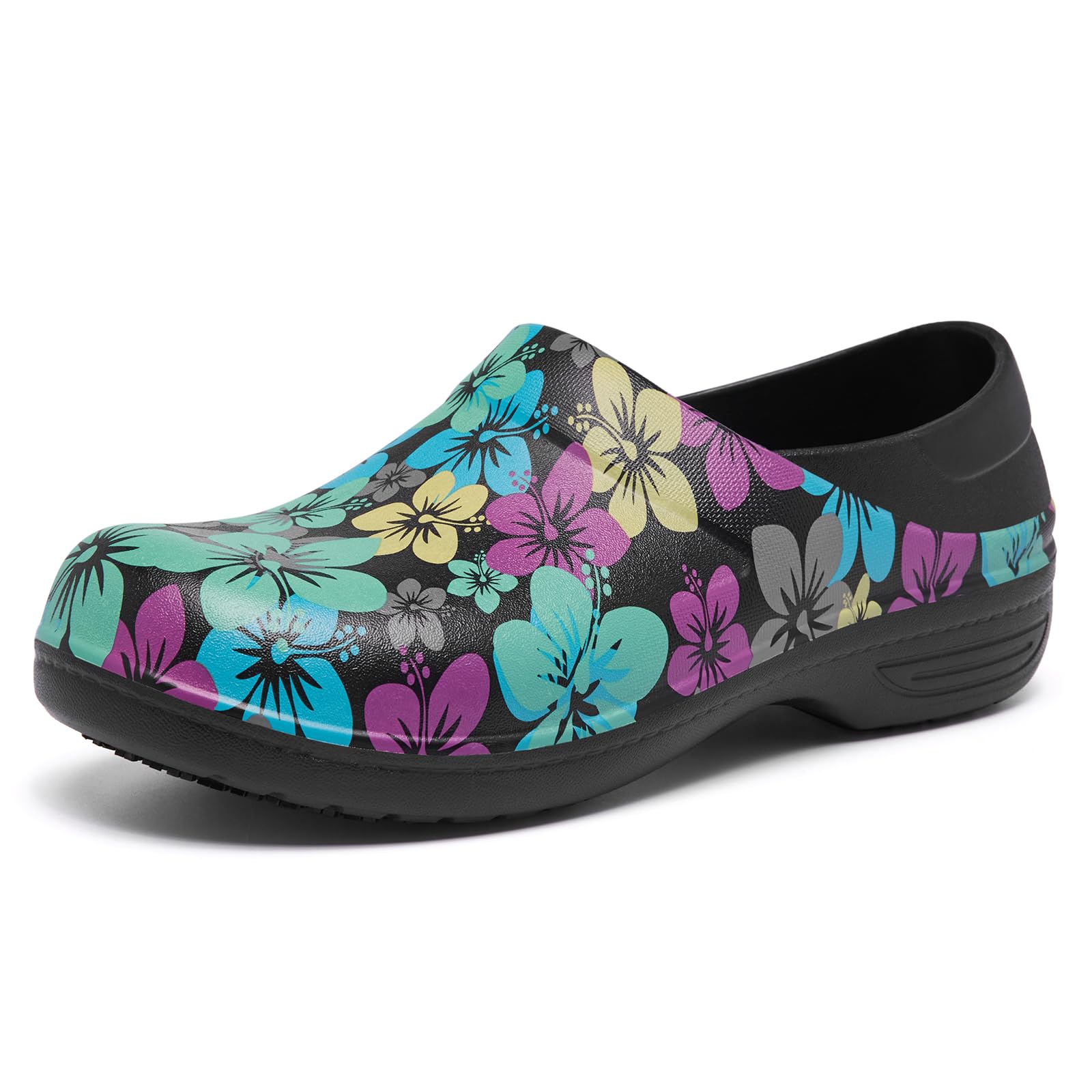 alcubiereeNon Slip Work Shoes for Womens Slip on Waterproof Lightweight Comfor Clog for Nurse Food Service Healthcare Gardening Medical Kitchen Chef Cute