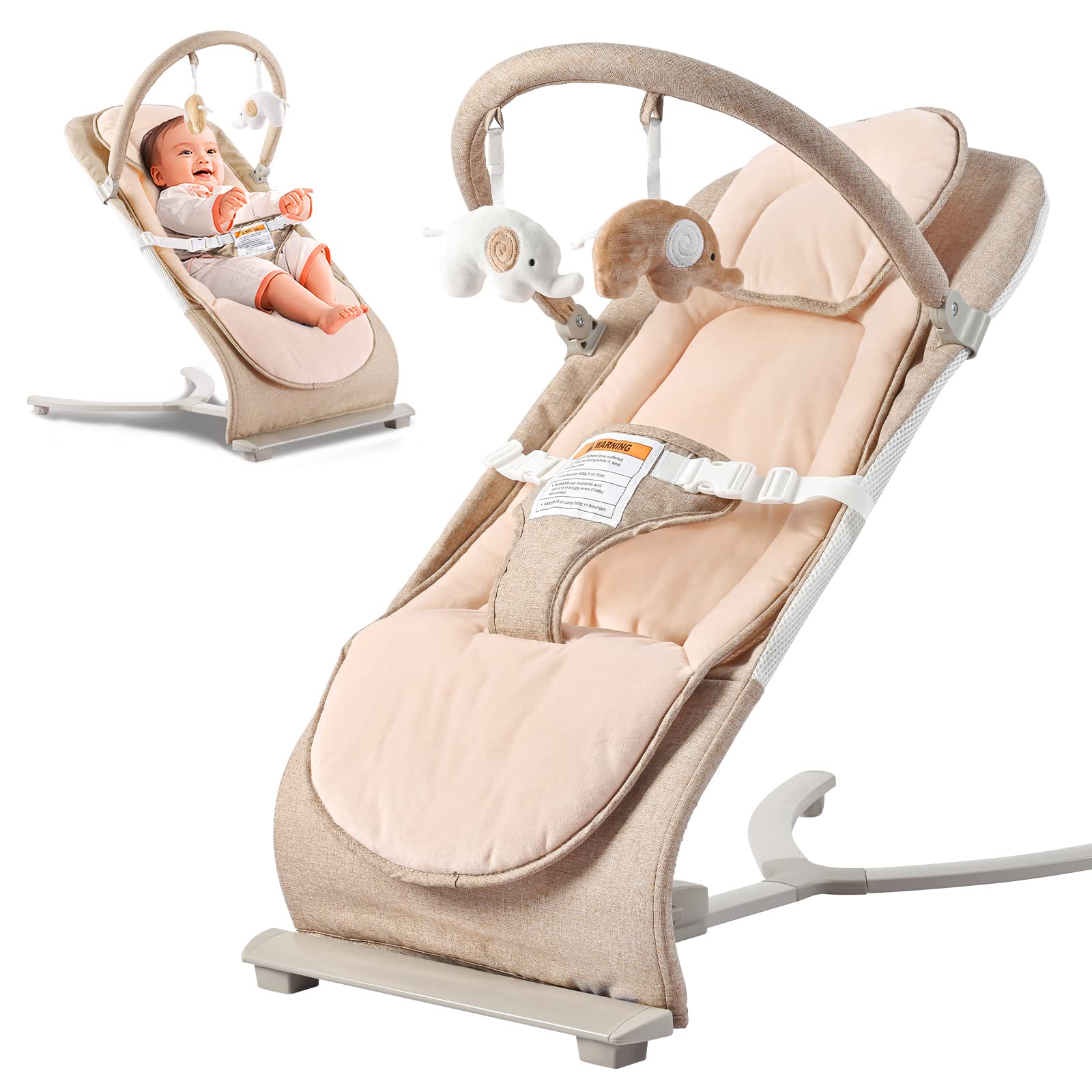 Buy KIDSVIEW Potable Baby Bouncer Seat,Infant to Toddler Rocker and