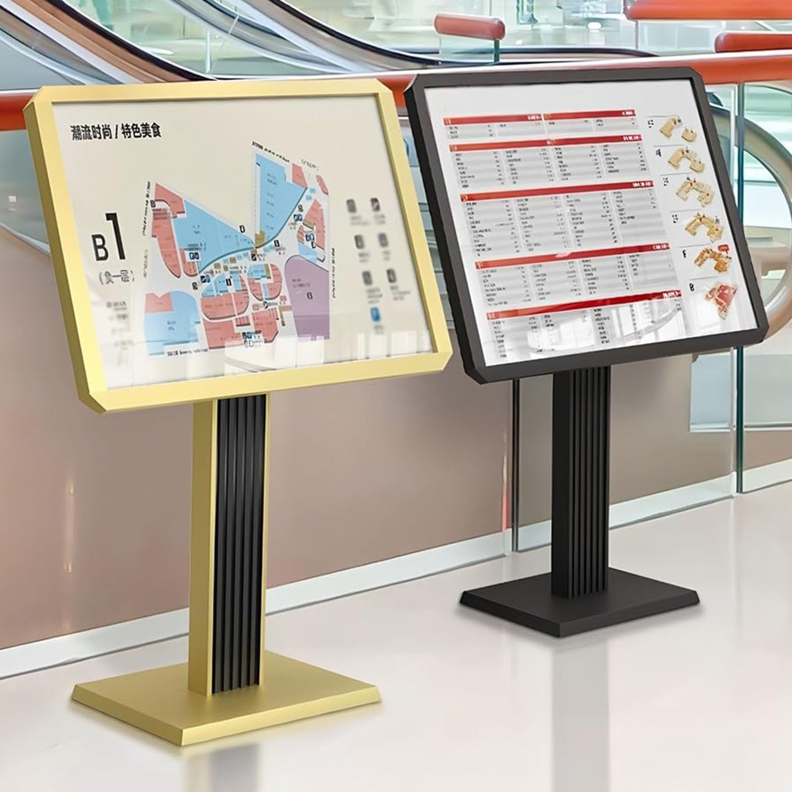Soporte de póster de pedestal resistente, soporte para carteles publicitarios para interiores y exteriores, para bodas, fiestas en casa