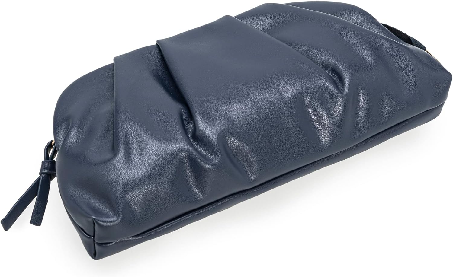 CHARMING TAILOR Chic Soft Vegan Leather Clutch Bag Dressy Pleated PU Evening Purse for Women - Image 4