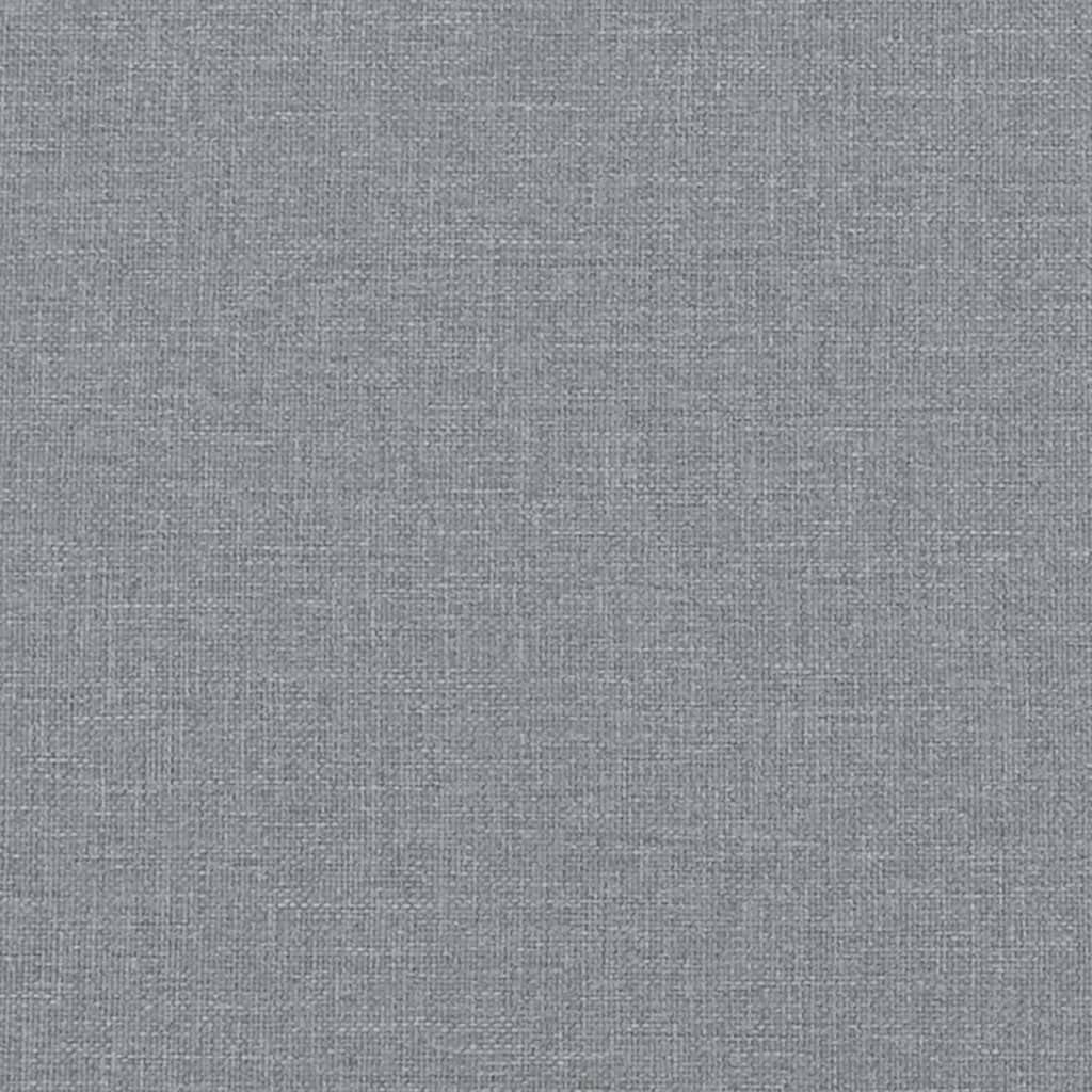 vidaXL Sofa 3-Sitzer Hellgrau Stoff