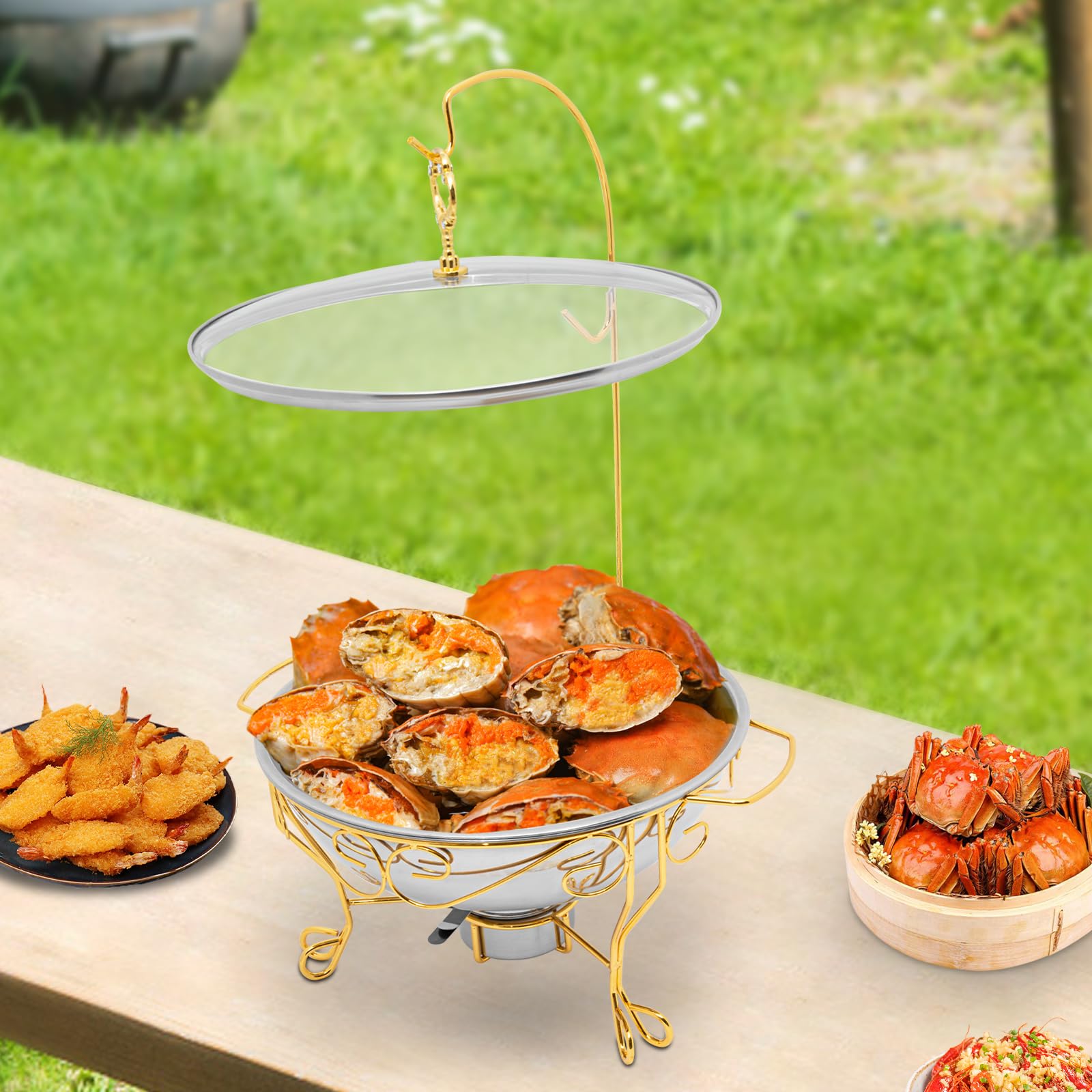 Serbatoio da 6 l, in acciaio inox, per alimenti, per case, cucine, ristoranti, catering, buffet