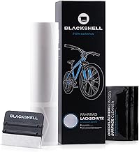 Blackshell® Bicycle Protective Film – Strong Frame Protection for Trekking Bike, MTB, Road Bike or E-Bike – 24-Piece Stone Chip Protection Set